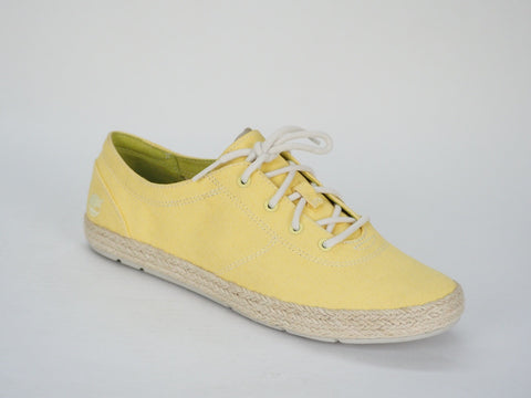 Womens Timberland Cascobay Juteox A1FXB Yellow Light Casual Lace Up Low Trainers