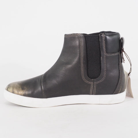 Womens Timberland Chelsea A1393 Black Leather Pull Casual Everyday Walking Boots