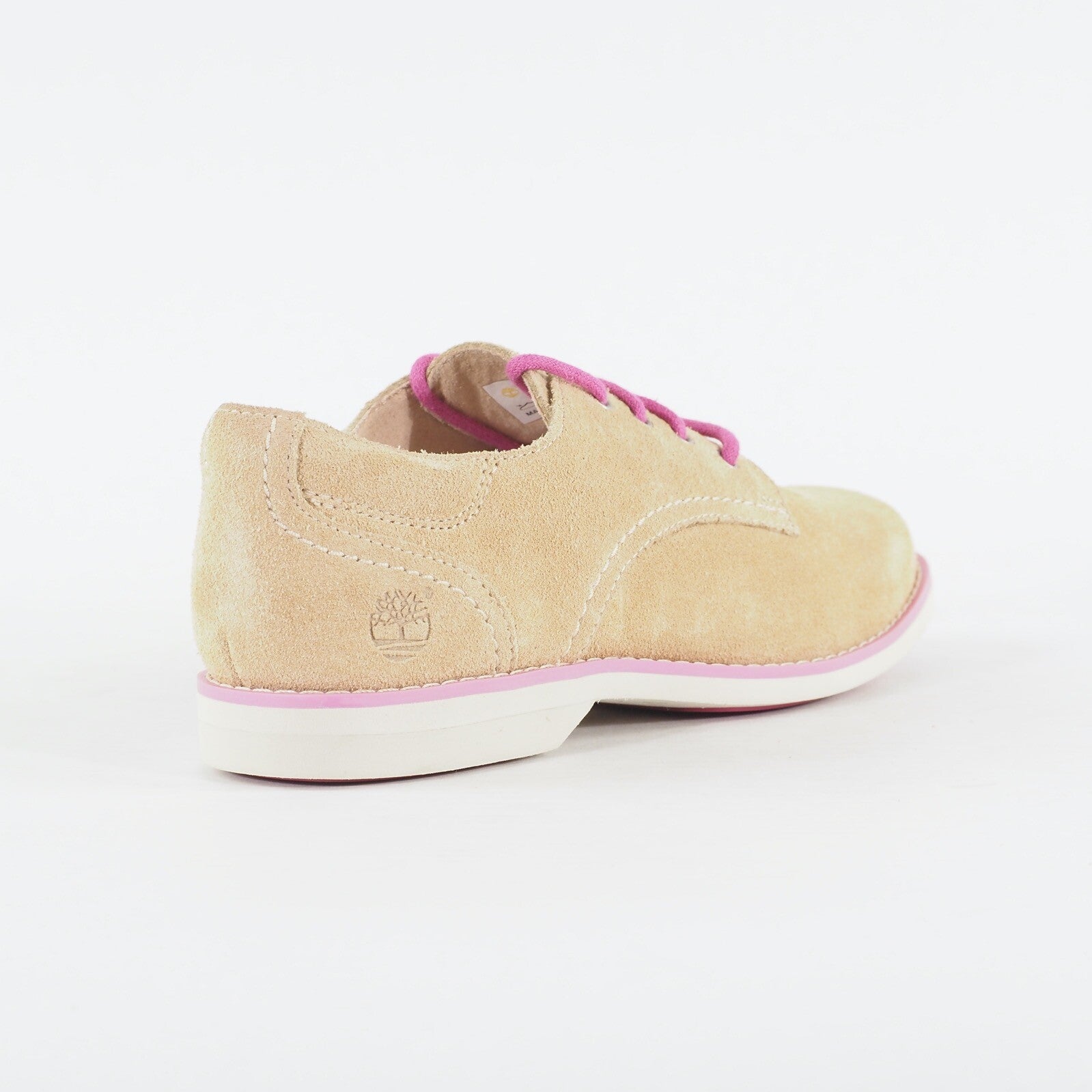Womens Timberland EK Millway Ox 8817A Tan Leather Lace Up Low Top Casual Shoes