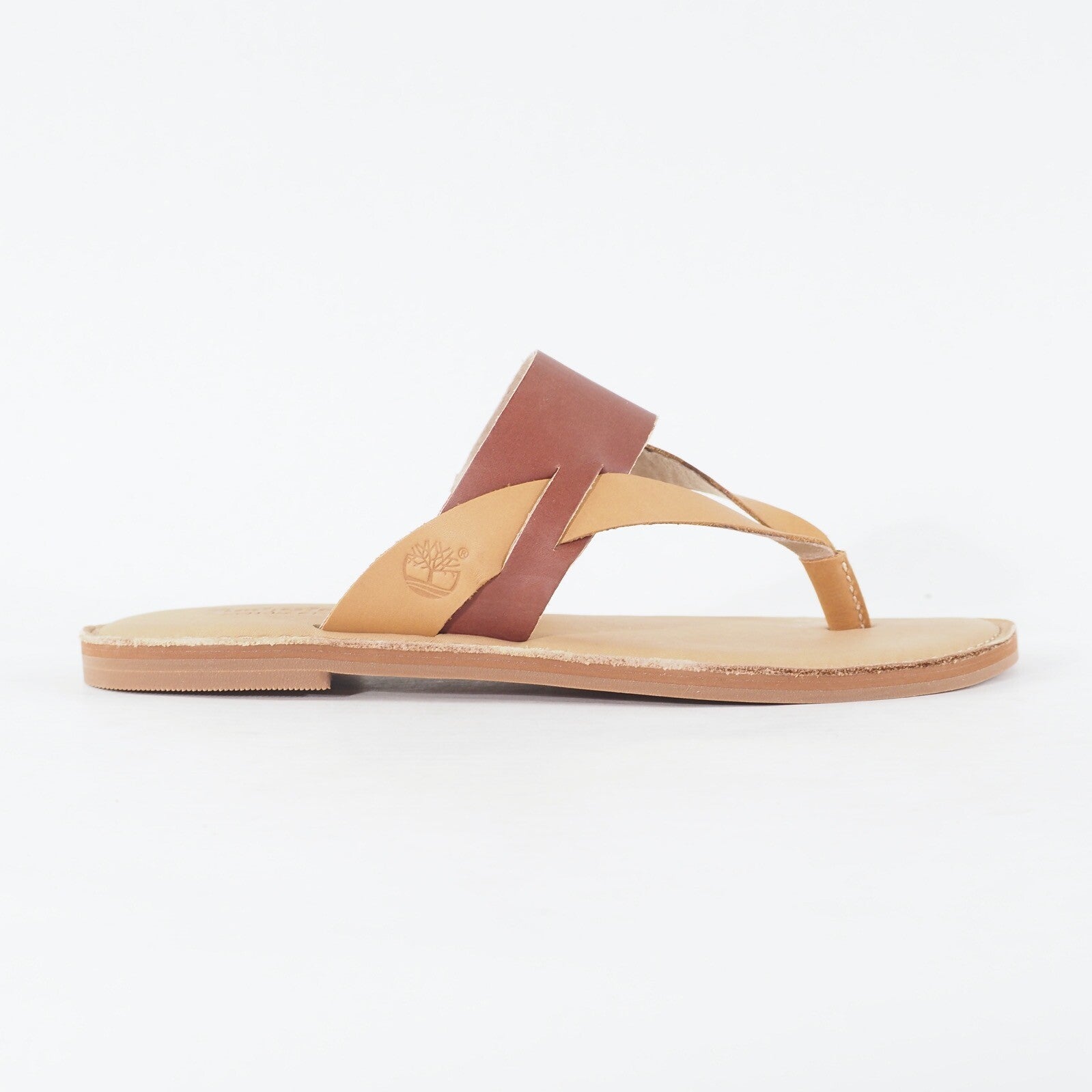 Womens Timberland Ek Sheafe Thong 8725A Brown Leather Slip On Casual Sandals