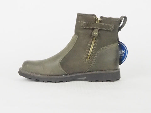 Boys Timberland Classic Chelsea A18HF Brown Leather Side Zip Boots 