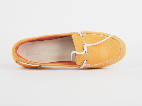 Womens Timberland Ek Harborside 1 Eye 8213B Wheat Leather Lace Up Loafers