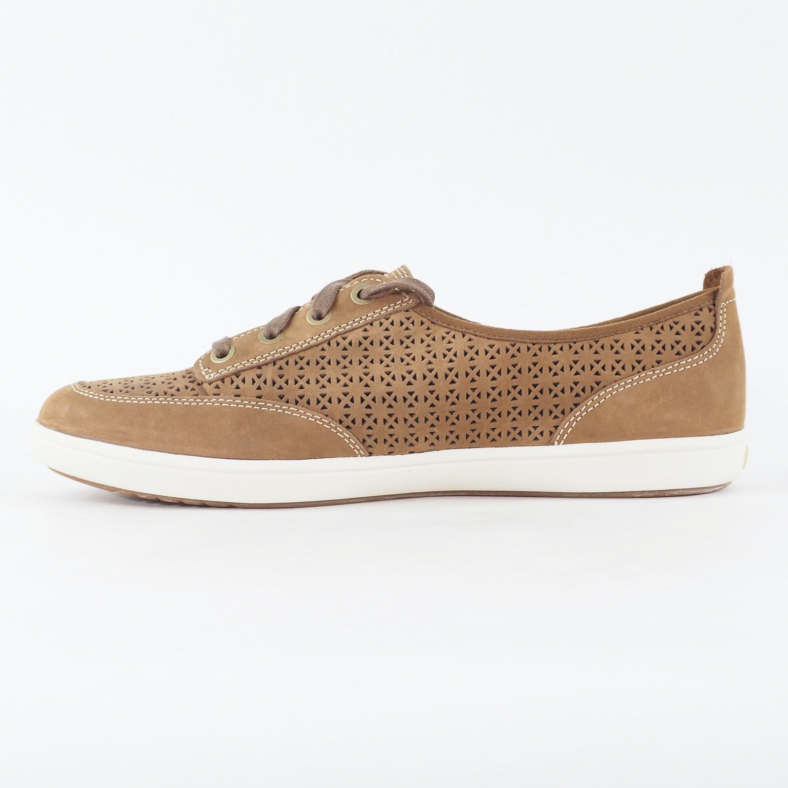 Womens Timberland EK Northport Ox 3966R Medium Brown Leather Lace Casual Shoes