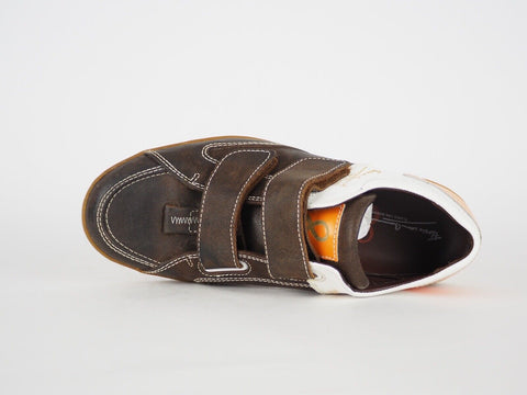 Mens Timberland Floris Van Bommel 62589 Brown Leather 2 Strap Trainers