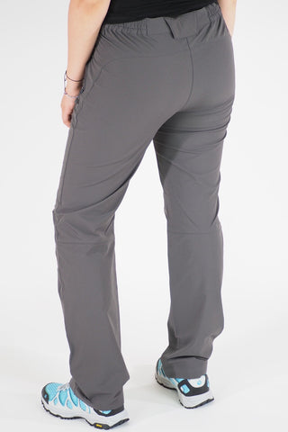 Womens Jack Wolfskin Basic 5008201 Dark Steel Windproof Stretch Hiking Trousers