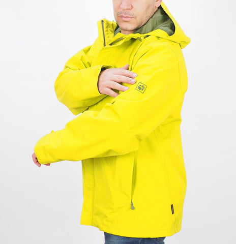 Mens Jack Wolfskin Laconic 1106431 Wild Lime Zip Up Windproof Hiking Jacket