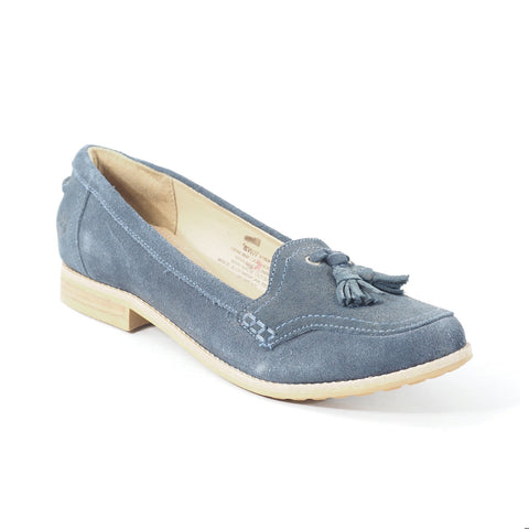 Womens Timberland Thayer RFD 8150R Navy Leather Slip On Casual Shoes