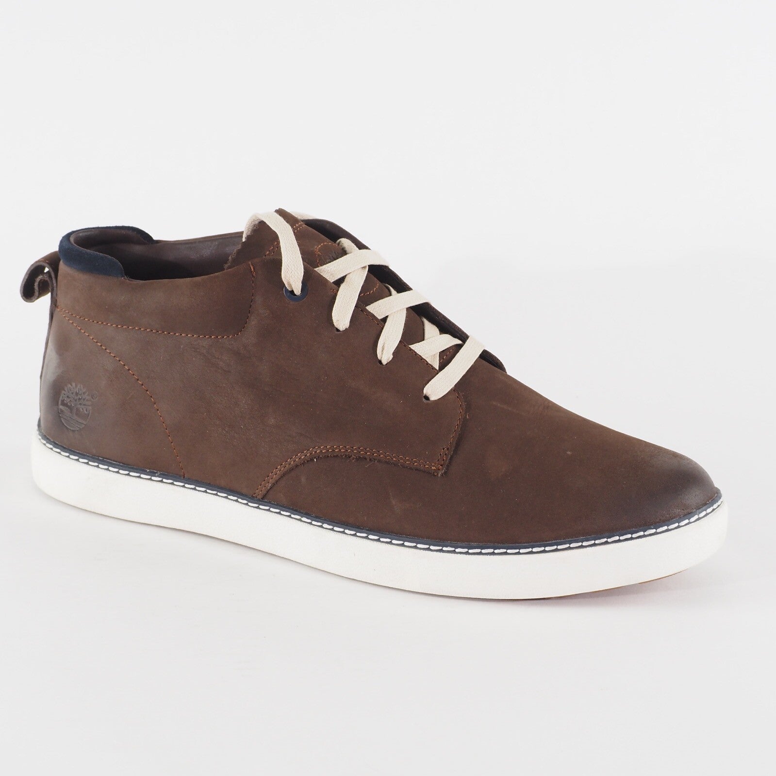 Mens Timberland EK Hudston Brown 2154B Leather Lace Walking Chukka Casual Boots