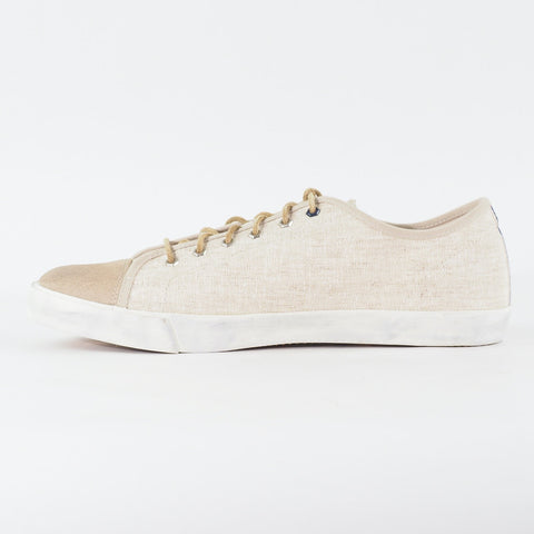 Mens Timberland EK Glastenbury 9044B Beige Canvas Lace Up Low Top Casual Shoes