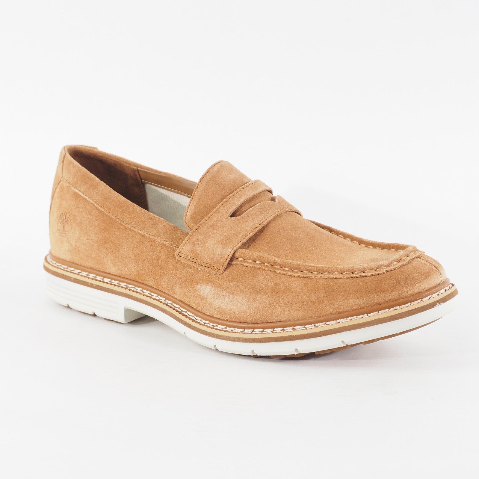 Mens Timberland Naples Trail Penny Loafer A1LGL Brown Slip On Casual Shoes