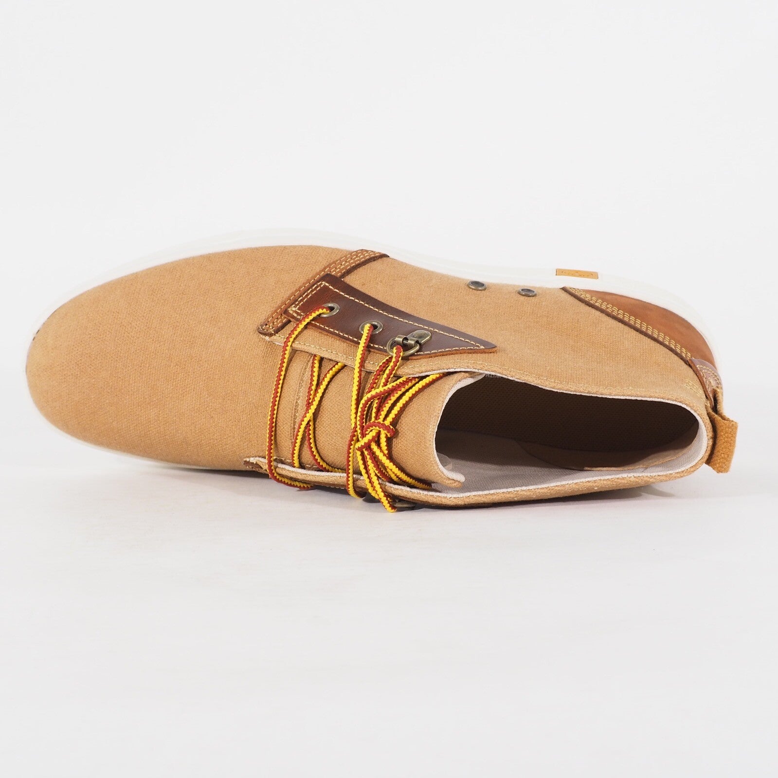 Mens Timberland Amherst Chukka A17OK Wheat Fabric Lace Up Casual Walking Boots