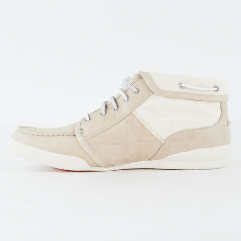 Mens Timberland EK Chukka 5265R Beige Leather Canvas Lace Up Casual Boots