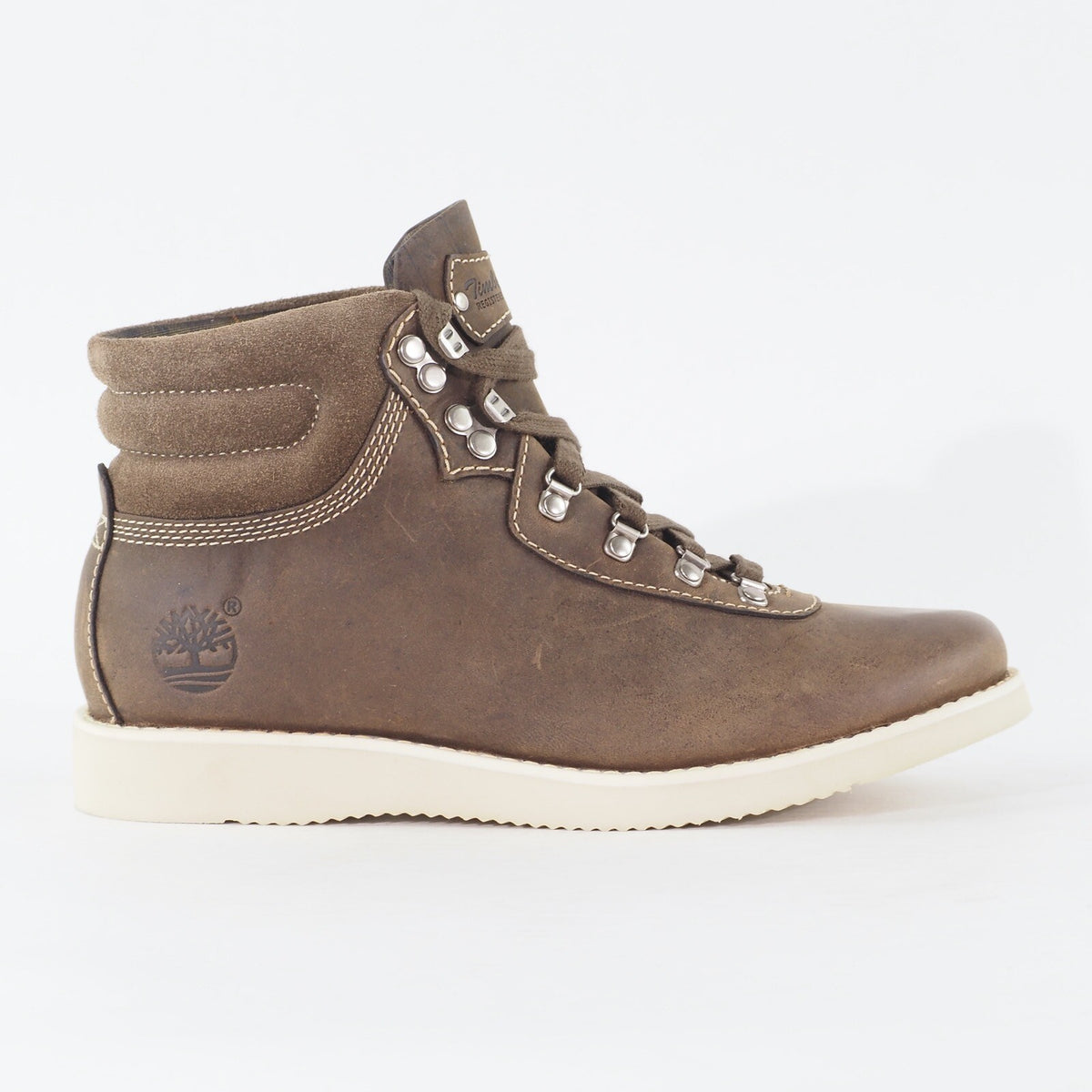 Womens Timberland Brattle Hiker 3354R Dark Olive Leather Lace Up Casual Boots