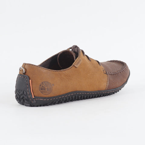 Mens Timberland City Endur Ox 66131 Medium Brown Leather Lace Up Casual Shoes