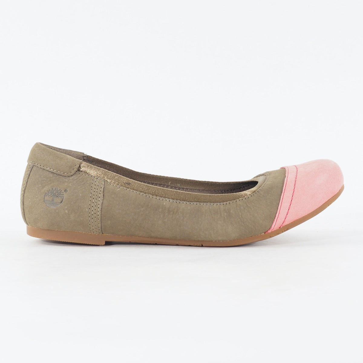 Womens Timberland Earthkeepers 8424B Khaki / Pink Leather Slip On Casual Shoes