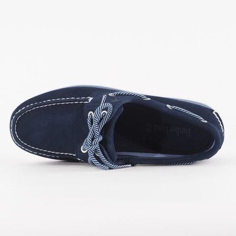 Mens Timberland Classic Boat 2 Eye A43VS Navy Casual Leather Lace Walking Shoes