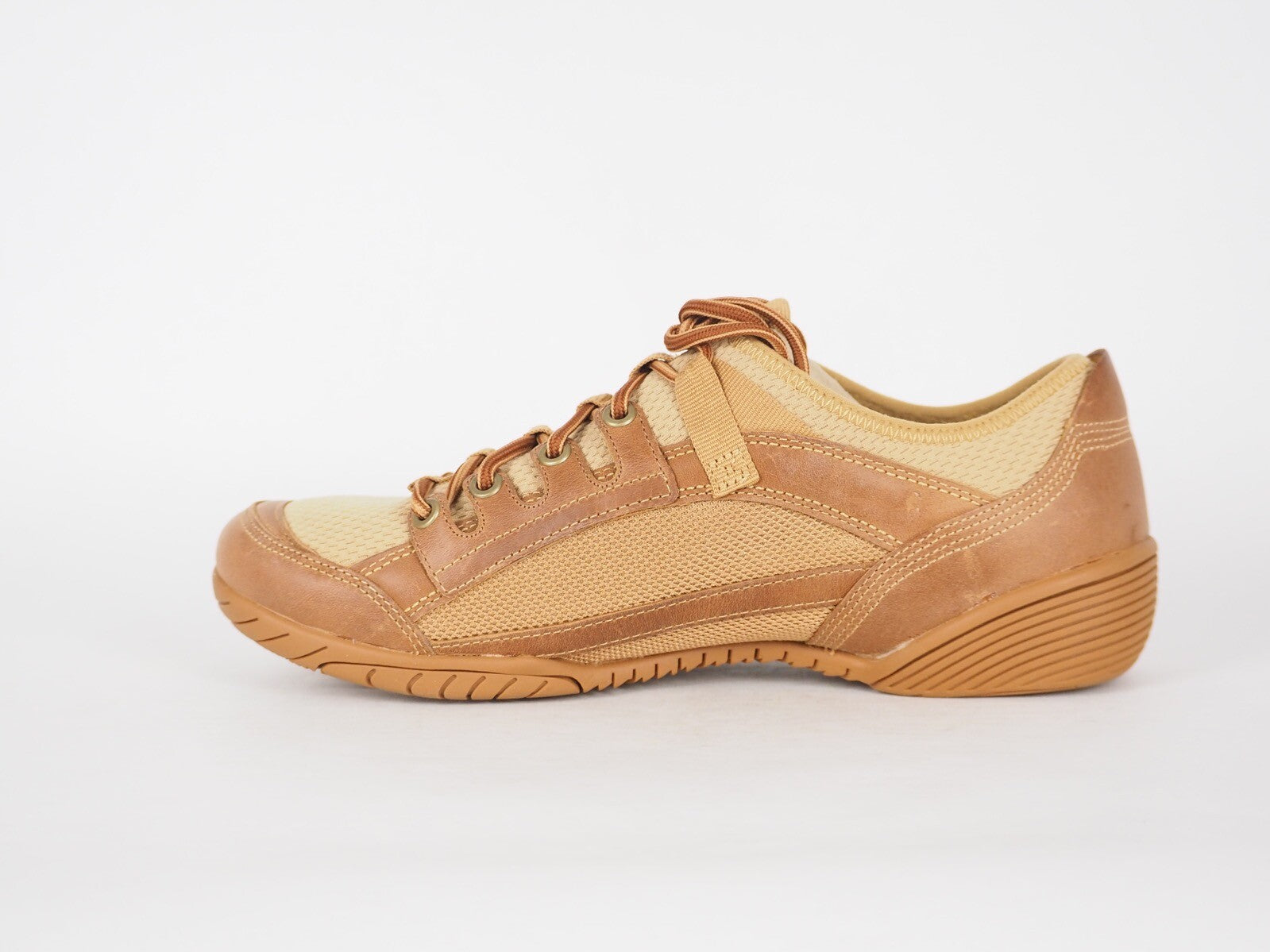 Womens Timberland Richter 25645 Tan Leather Casual Low Trainers Everyday Shoes