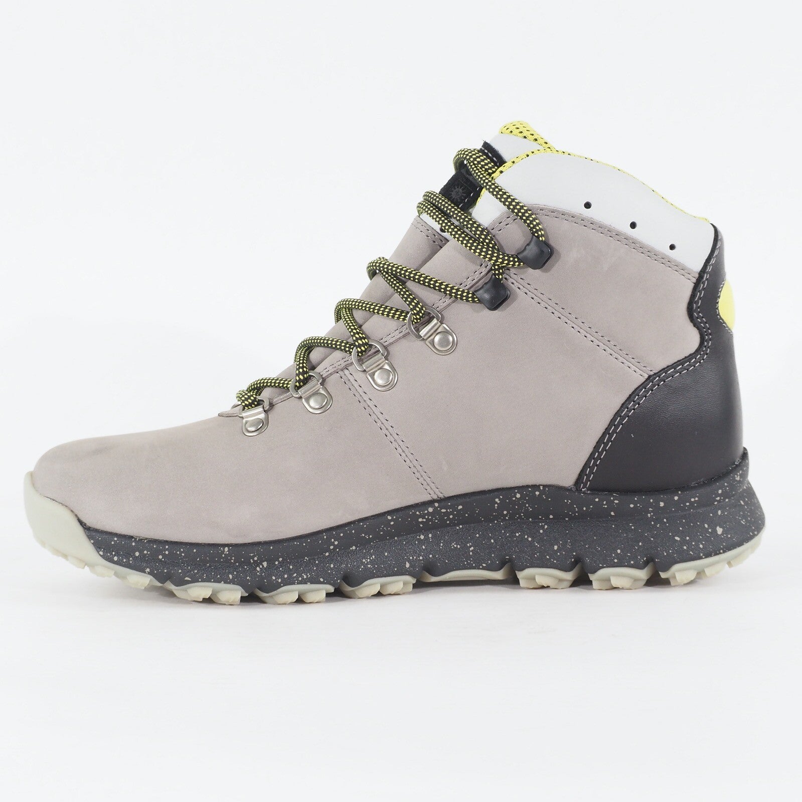 Mens Timberland World Hiker A1U8S Leather Grey Lace Up Hiking Walking Boots