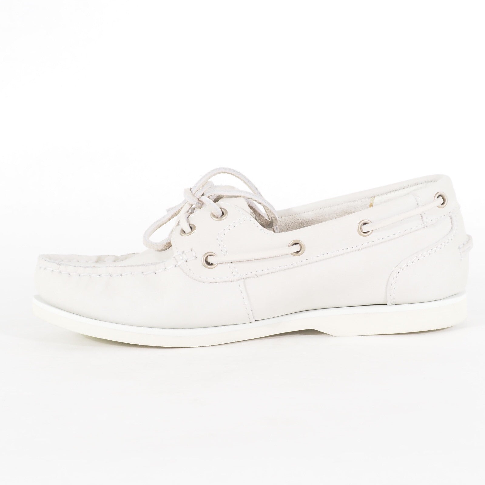 Womens Timberland Classic Boat A1NAX Grey Leather Lace Up Walking Ladies Shoes