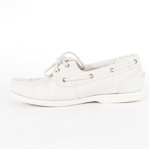 Womens Timberland Classic Boat A1NAX Grey Leather Lace Up Walking Ladies Shoes