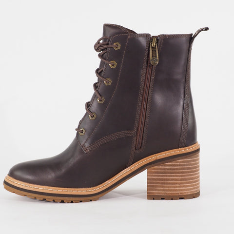 Womens Timberland Sienna High A24TW Brown Leather Lace Waterproof Walking Boots