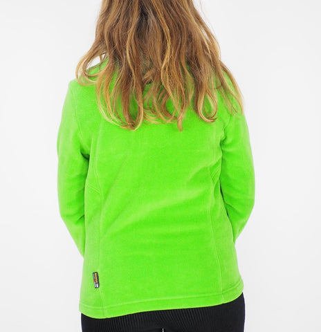 Womens Jack Wolfskin Moonlight 1701781 Basil Green Zip Up Warm Fleece Sweatshirt