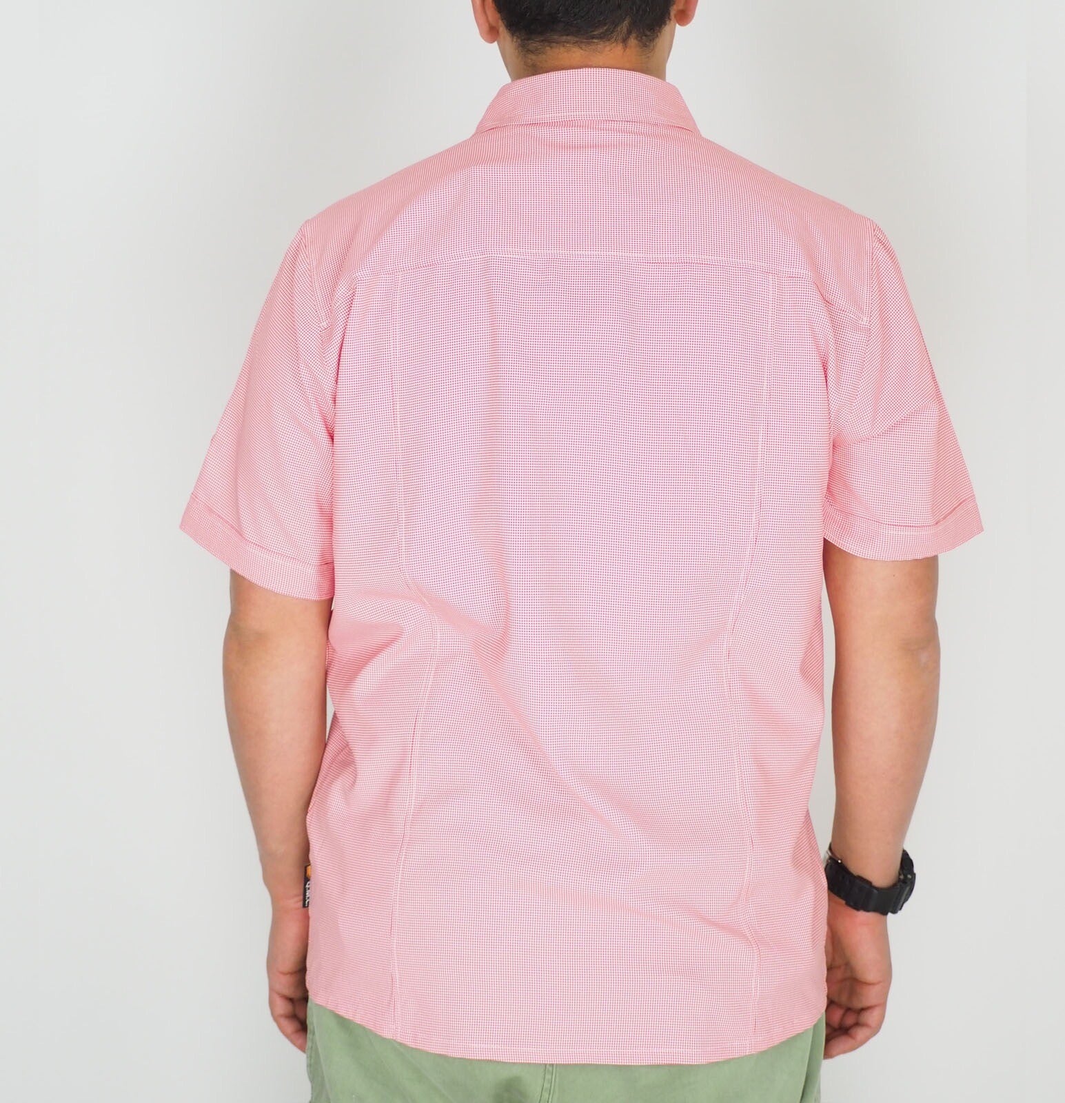 Mens Jack Wolfskin Kepler 1401671 Red Fire Checks Short Sleeved Shirt 