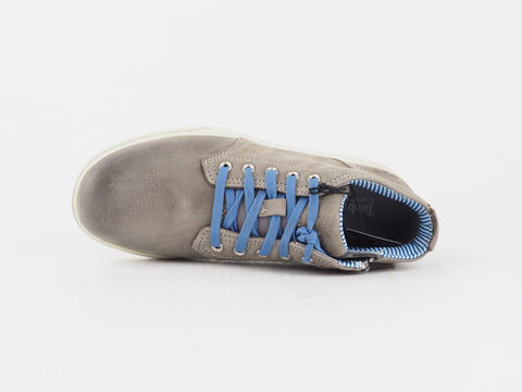 Juniors TimberlandEK Groveton 3293A Grey Leather Lace Casual Shoes Chukka Boots