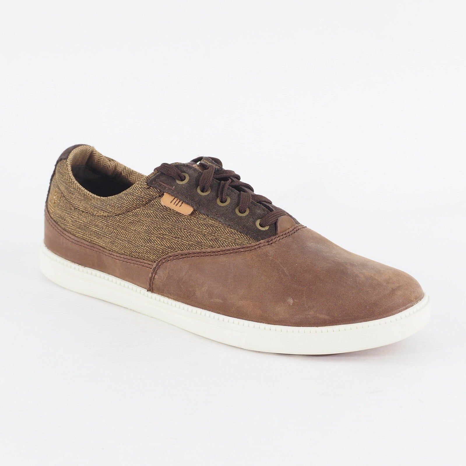 Mens Timberland EK Fulk Oxford 6807A Medium Brown Leather Lace Up Casual Shoes