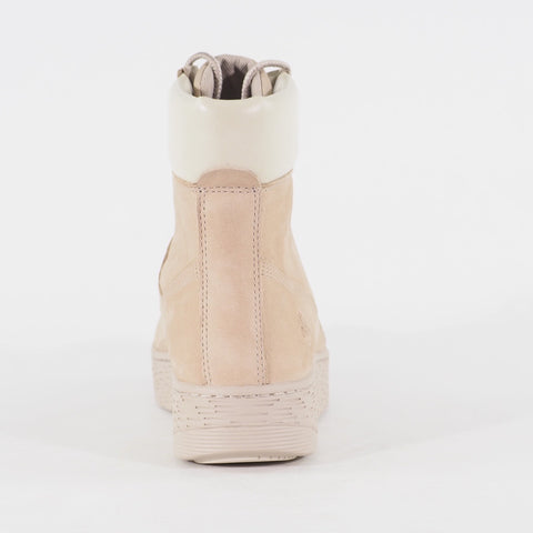 Womens Timberland Marblesea A21NC Beige Leather Lace Up Casual Walking Boots