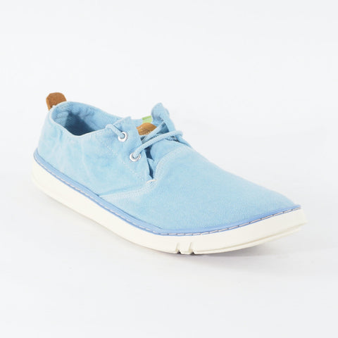Mens Timberland Hoksthand Ox 9833A Light Blue Canvas Lace Low Top Casual Shoes