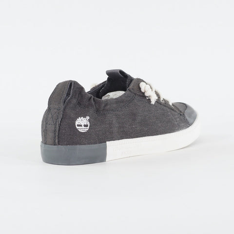 Womens Timberland Newport Bay A15MU Black Canvas Lace Up Low Top Casual Shoes