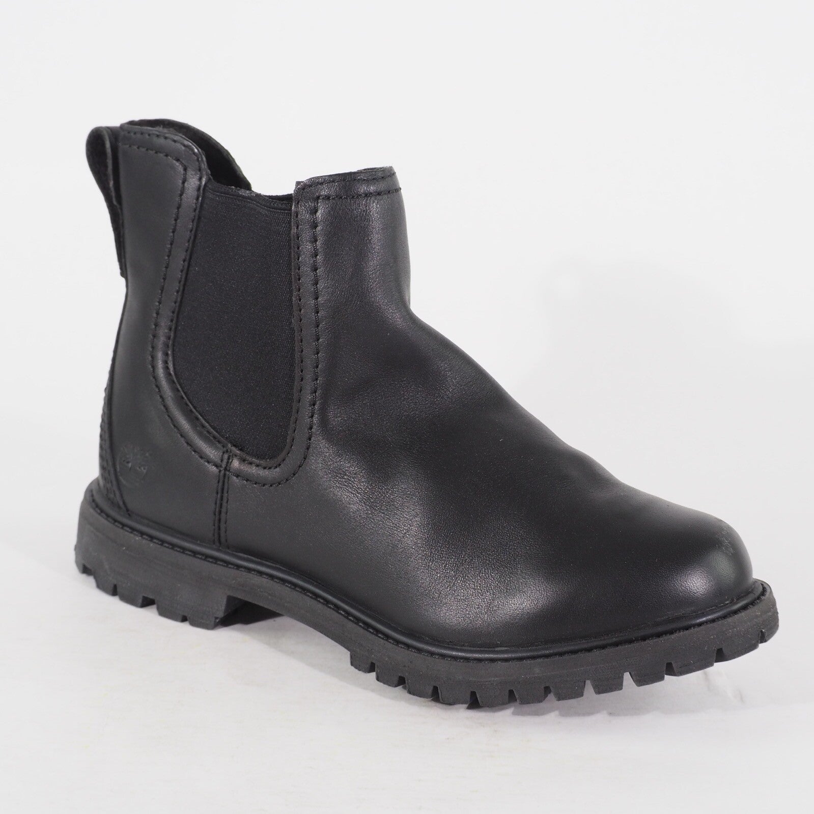 Womens Timberland EK Auth Chelsea 8711A Black Leather Pull On Walking Boots