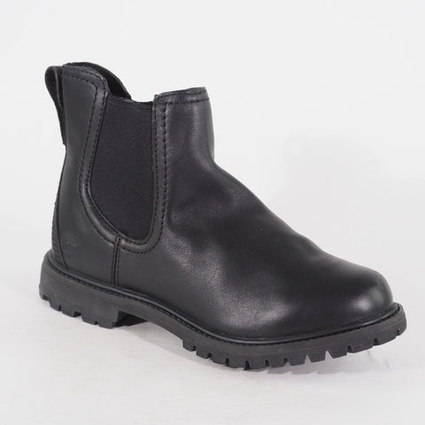 Womens Timberland EK Auth Chelsea 8711A Black Leather Pull On Walking Boots