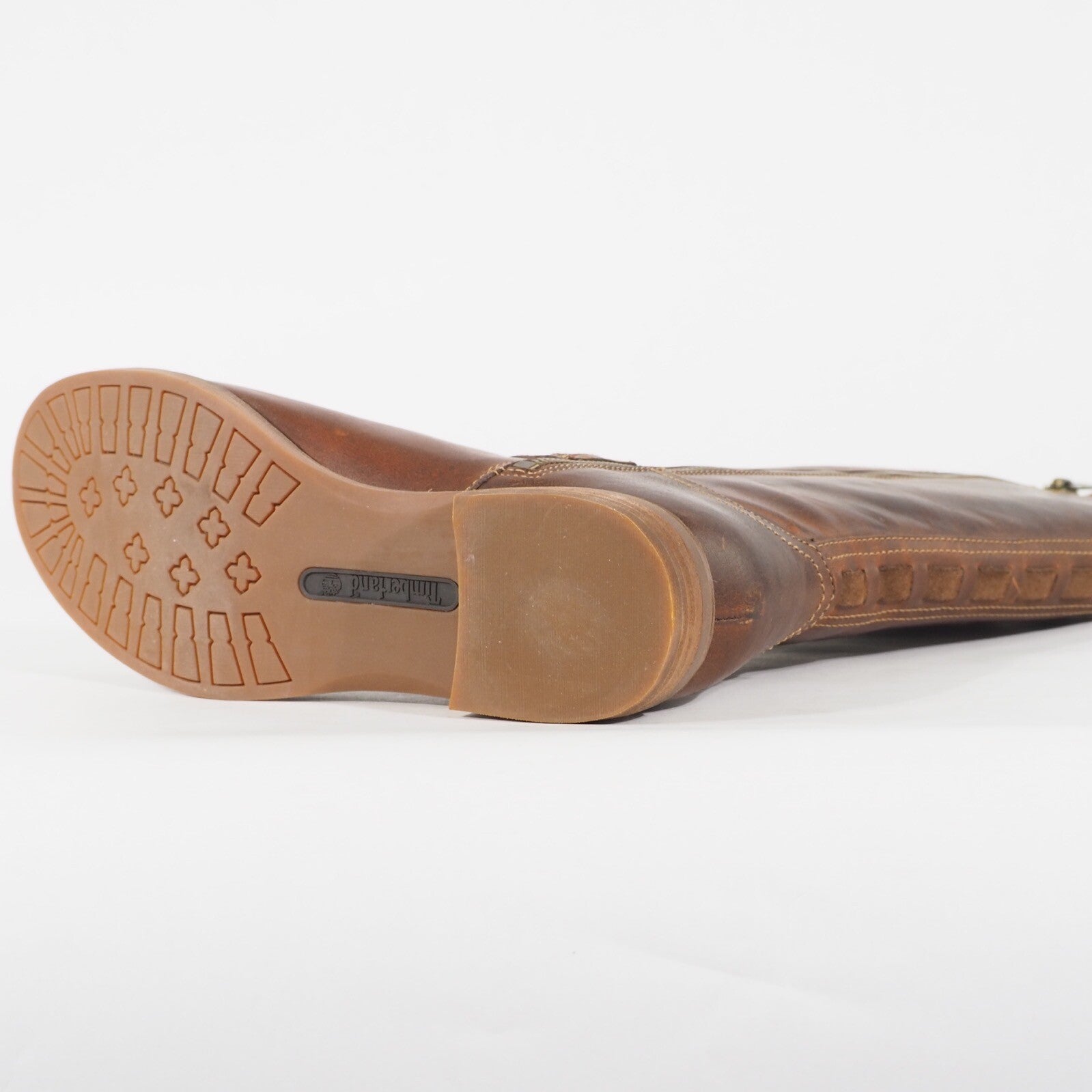 Womens Timberland Savin Hill 8548R Tan Leather Zip Up Casual Walking Boots