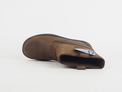 Boys Timberland Ramble Wild WP A17GI Brown Leather Pull On Waterproof Boots