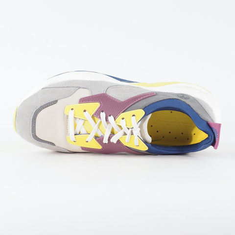 Womens Timberland Delphville A1T65 Grey Plum Yellow Nubuck Casual Trainers