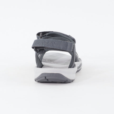 Womens Jack Wolfskin Lakewood Cruise 17EB004848 Grey Strap Casual Sandals