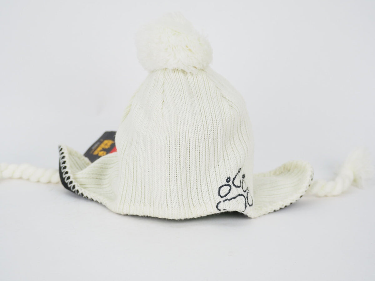 Womens Jack Wolfskin Stormlock Rope Cap 19249 Alabaster Ear Cap Warm Winter Hat