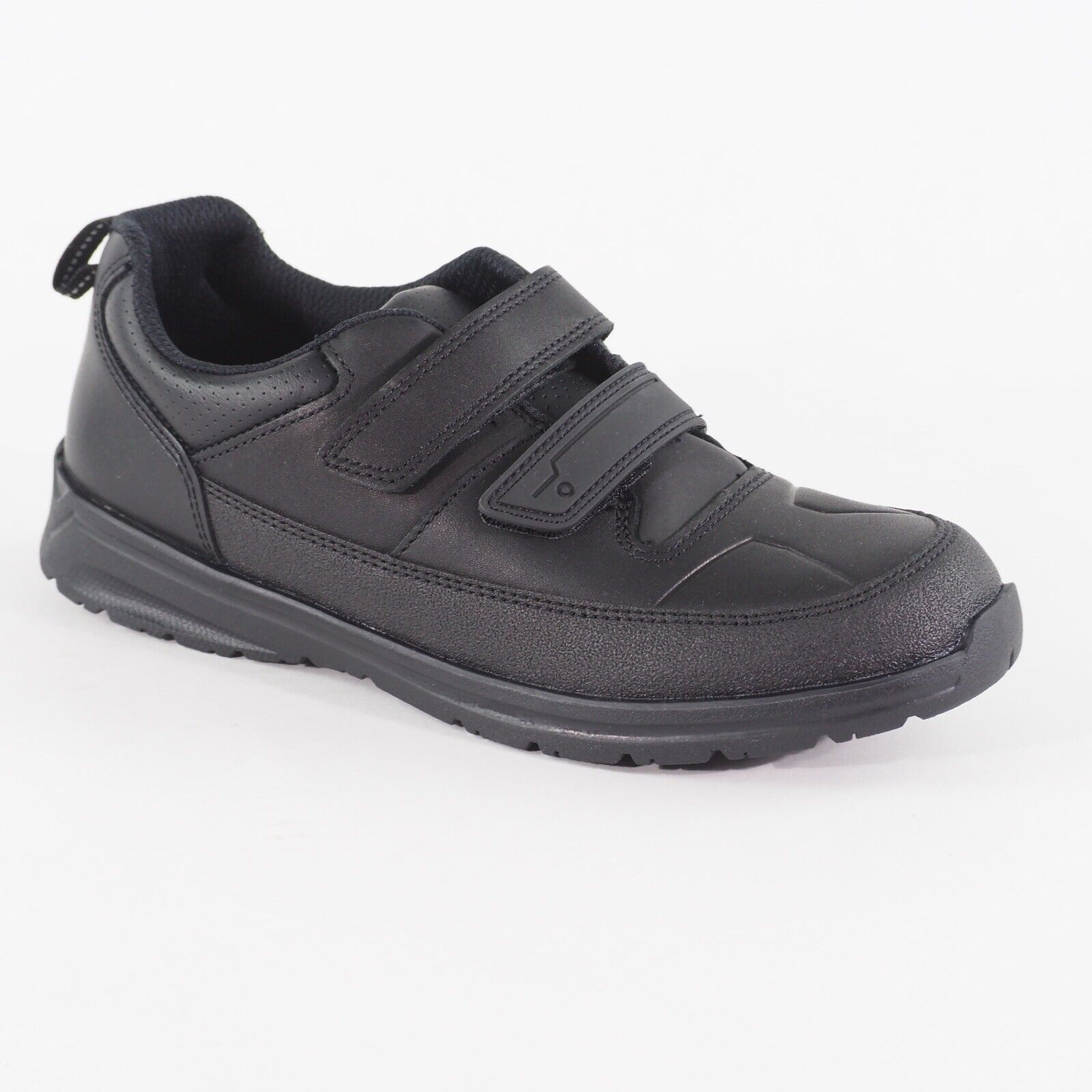 Boys Clarks Reflectace Black Double Strap School Walking Light Kids Shoes