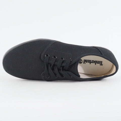 Mens Timberland Newport Bay Oxford A14XC Black Canvas Lace Up Low Casual Shoes