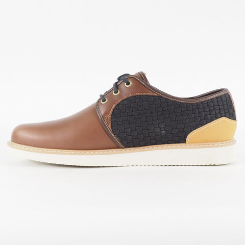 Mens Timberland Newmarket Homerun A17AP Brown Leather Lace Up Casual Shoes
