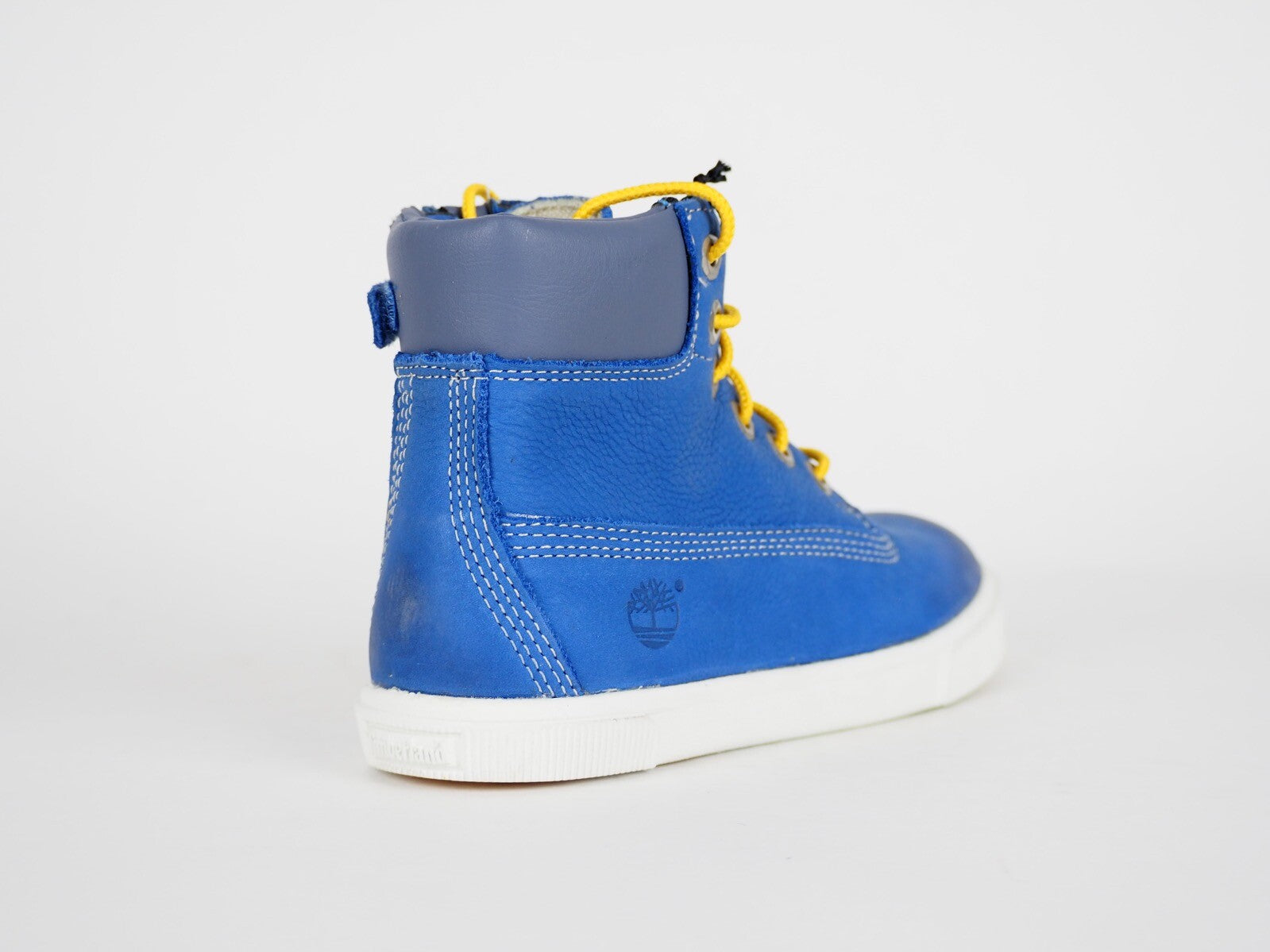 Unisex Timberland EK 2.0 6 Inch 1874A Blue Leather Laced Zip Up Chukka Boots