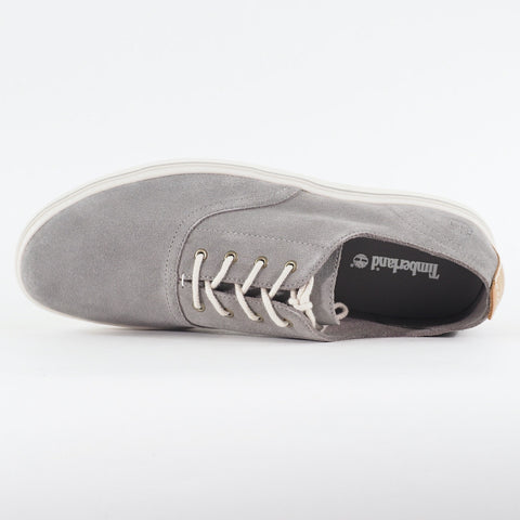 Mens Timberland Coles Point Plain A1HRW Grey Leather Laced Low Top Casual Shoes