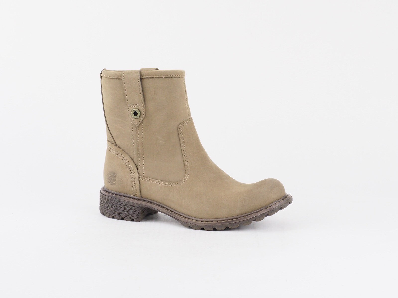 Womens Timberland Earthkeepers 8568A Taupe Leather Pull On Waterproof Boots