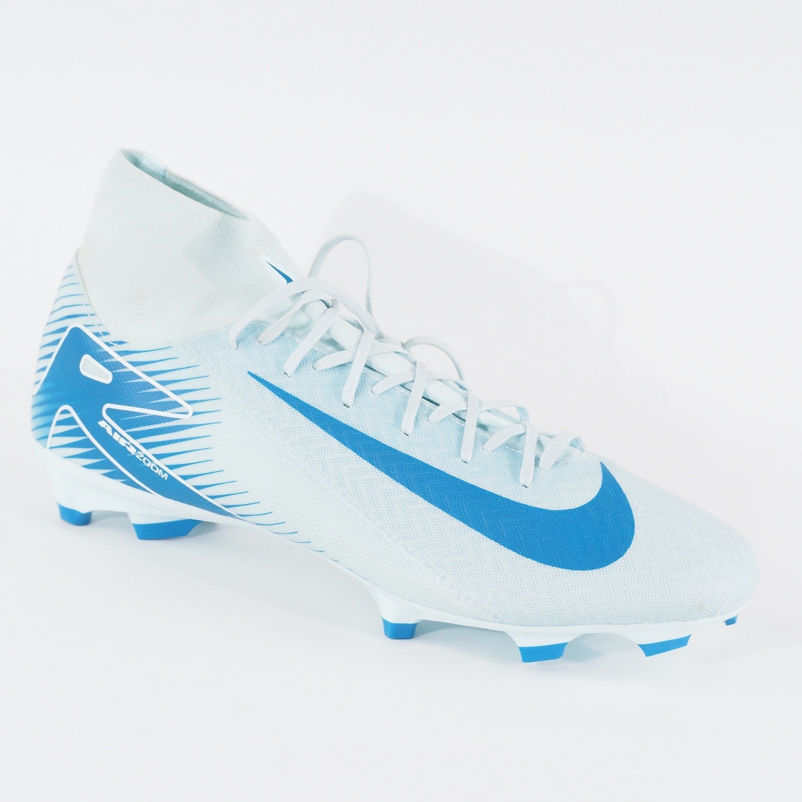 Mens Nike Zoom Mercurial Superfly 10 Academy Blue Moulded Studs Football Boots