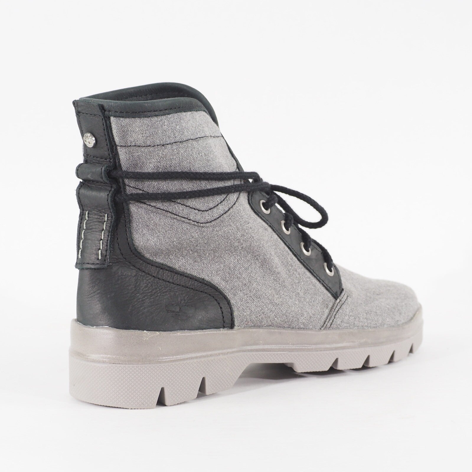 Mens Timberland Cityblazer A1GFV Light Grey Canvas Lace Up Walking Boots