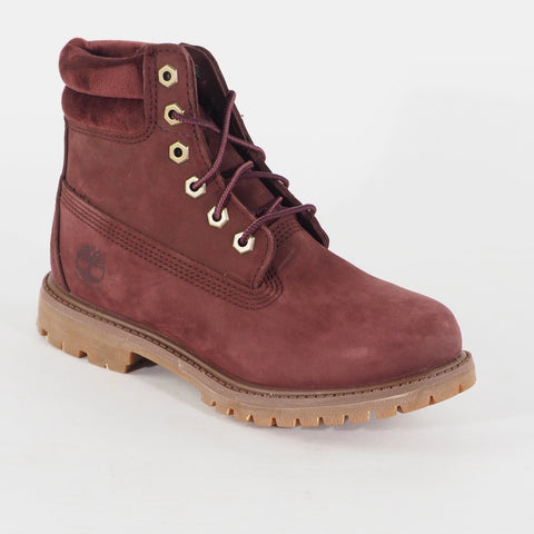 Womens Timberland Waterville 6 Inch A23M3 Burgundy Lace Leather Waterproof Boots