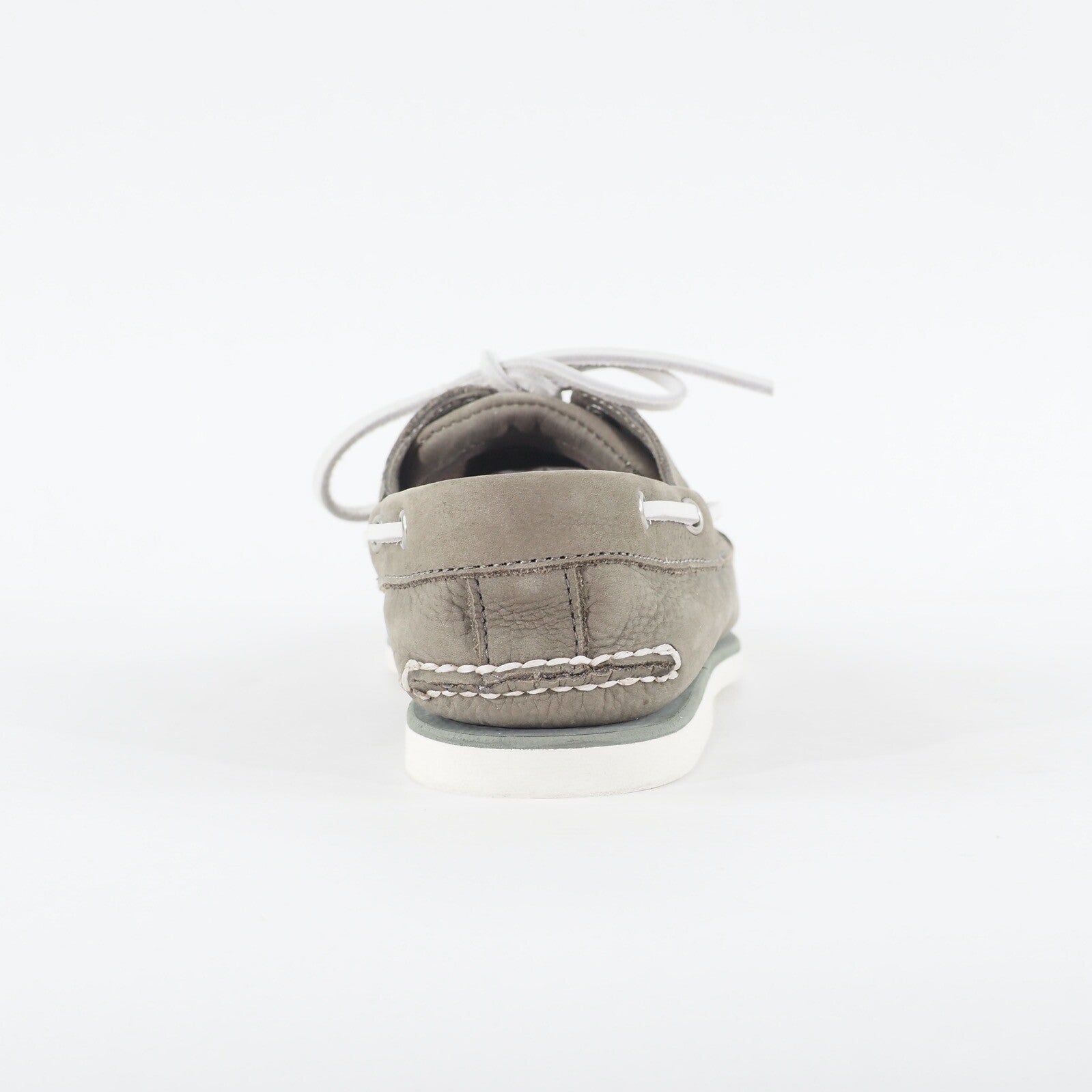 Mens Timberland Classic A21J7 Medium Grey Leather Lace Up Casual Boat Shoes