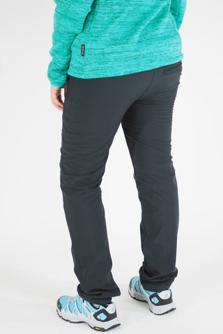 Womens Jack Wolfskin 5007661 Black Warm Windproof Belted Stretch Hiking Trousers